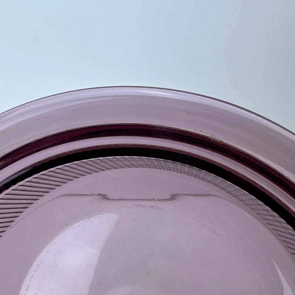 Vision V-32-B Cranberry 1.5 Qt Casserole Dish Corning Ware Glass Pyrex Lid USA